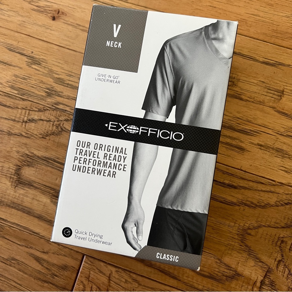 Exofficio Men's Give-N-Go® 2.0 V-Neck Tee White Small